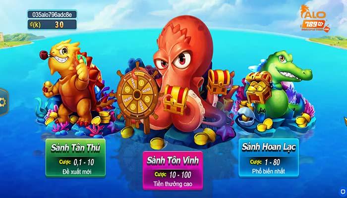 Các sảnh cược trong Vua Đánh Cá