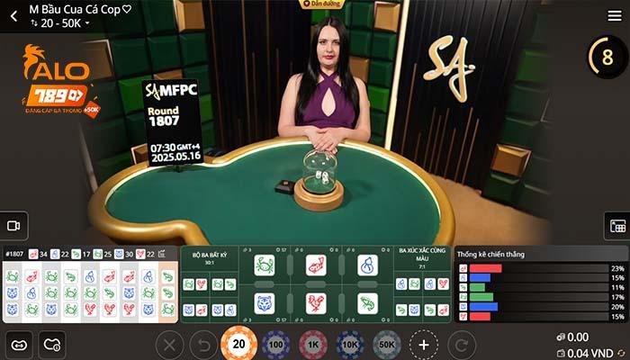 Luật chơi Bầu Cua Online tại Casino ALO789
