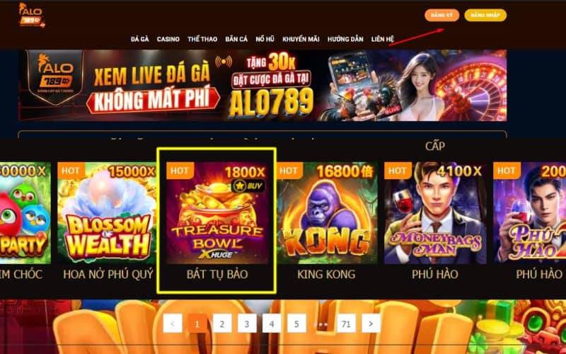 Tham gia chơi nổ hũ Bát Tụ Bảo tại nhà cái ALO789