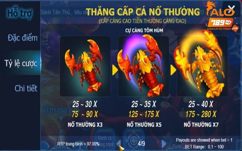 Dàn Sao Đánh Cá có đa dạng sinh vật biển và mức tiền cược hấp dẫn